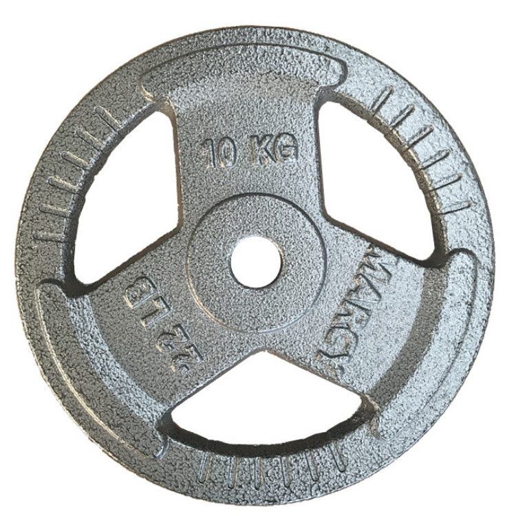 Disco 10 Kg de Fierro Para Barra Olímpica - Mancuernas (Par)