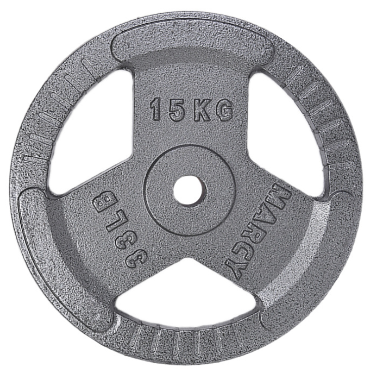 Disco 15 Kg de Fierro Para Barra Olímpica - Mancuernas (Par)