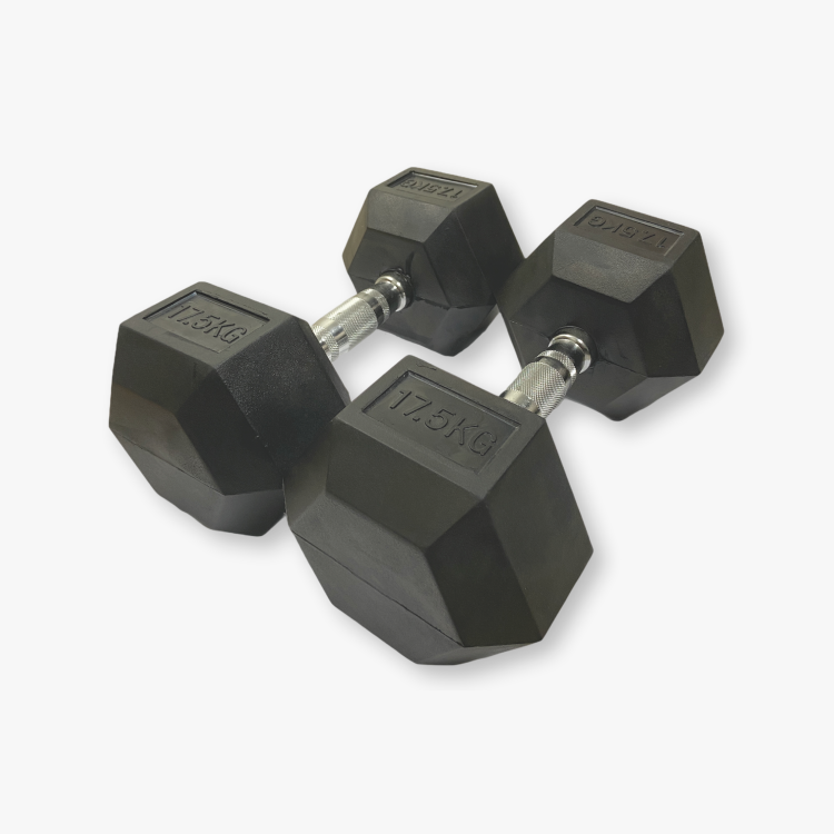 Mancuerna Hexagonal 17.5 Kg (Par)