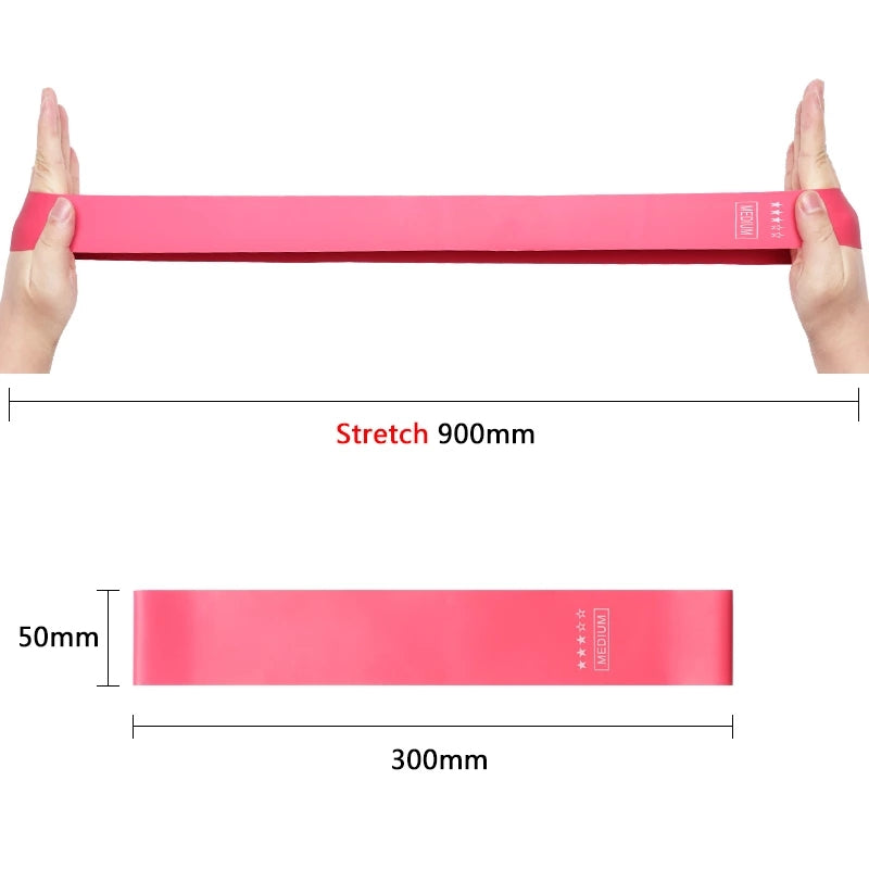 Set de 5 Bandas Elásticas Resistencia  + Bolso