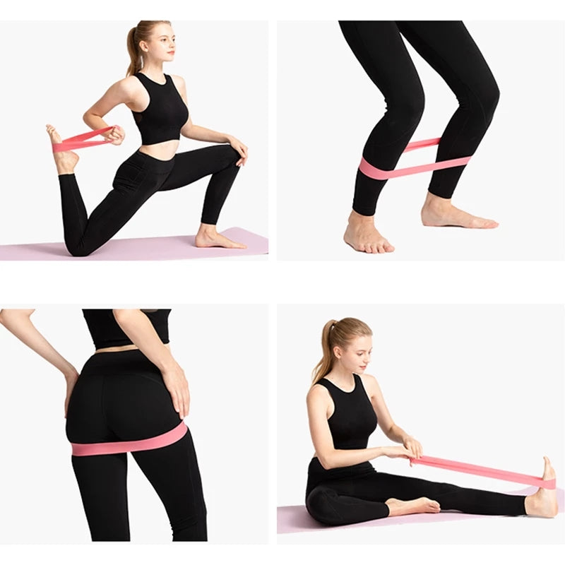 Set de 5 Bandas Elásticas Resistencia  + Bolso