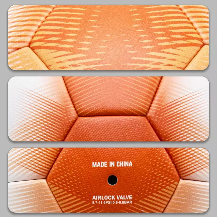 Balón de Futbol SHOKE, Modelo Orange Surround, Tamaño Oficial N° 5, Termoselladas.