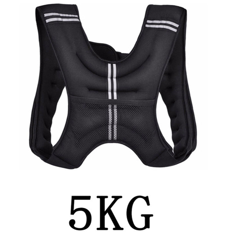 Chaleco con peso de 5 Kg - 8 Kg - 10 Kg - Negro